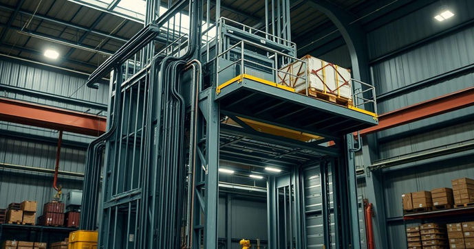 Elevador monta carga industrial como escolher e principais benefícios