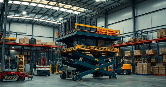 Plataforma hidráulica elevatória é a solução ideal para otimizar seu espaço e facilitar o transporte de cargas.
